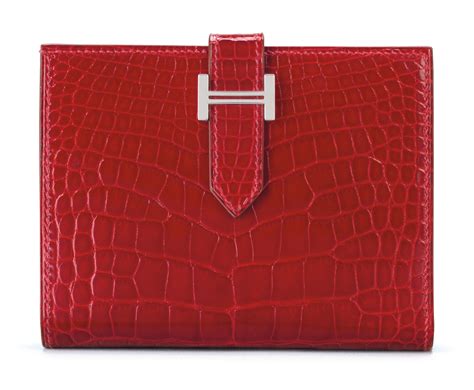 hermes bearn compact wallet alligator|hermes alligator wallet men's.